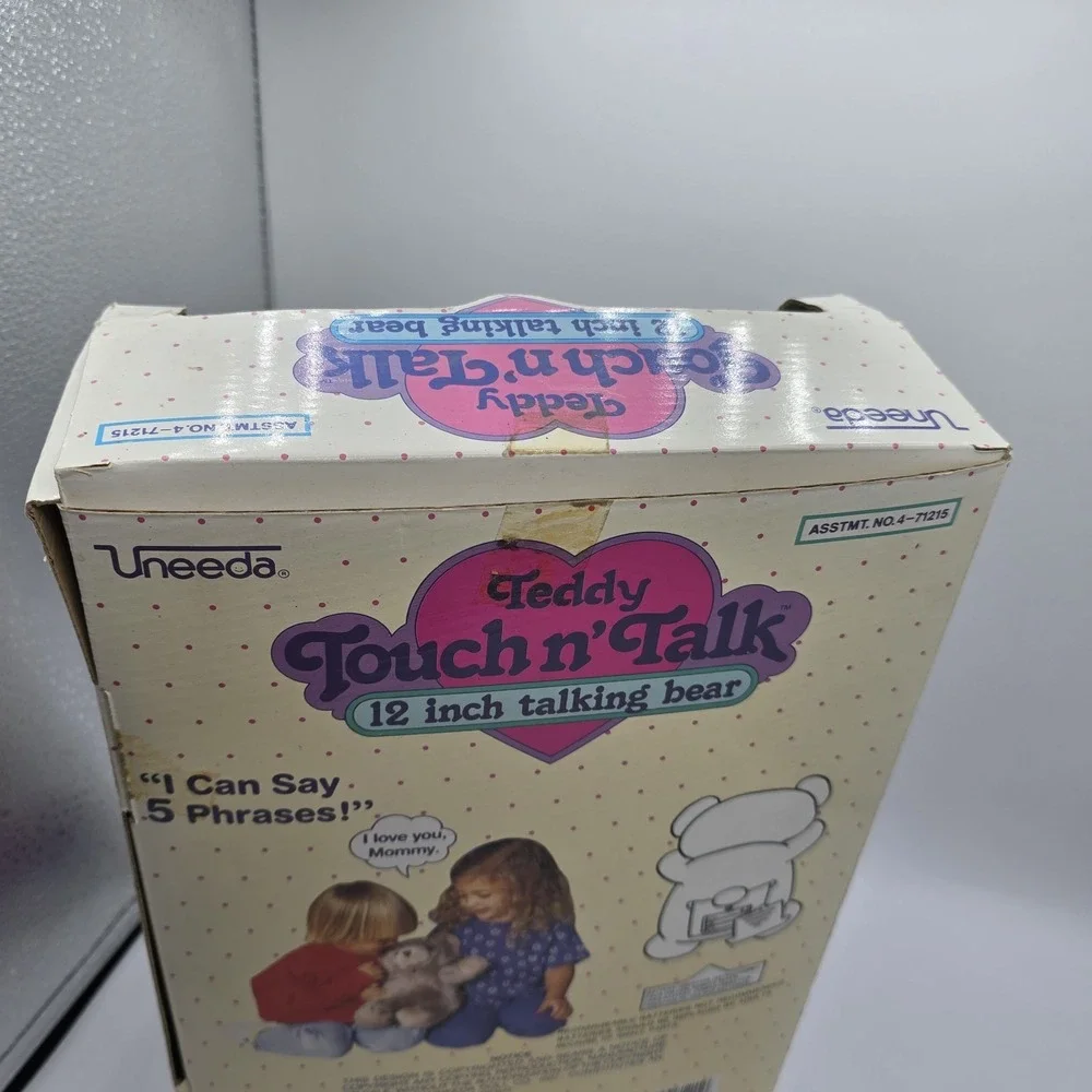 Rare Vintage Uneeda Talking Teddy Bear‎ 12